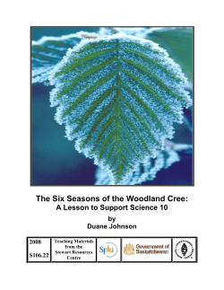 The Six Seasons of the Woodland Cree