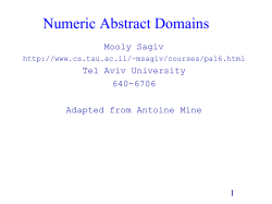 Numerical Abstract Interpretation