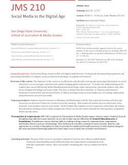 JMS 210 - San Diego State University