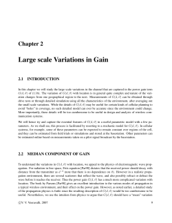 Large scale Variations in Gain