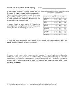 CSCI206 Activity 40: Introduction to memory ​Name: In this problem