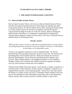 FUNDAMENTALS OF FAMILY THEORY 3. THE