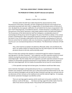"THEY SHALL NEVER PERISH": POSSIBLE WORLDS AND THE