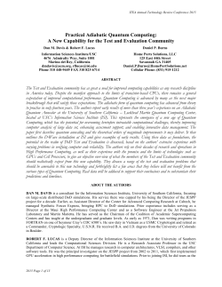 A New Capability for the Test and Evaluation Community
