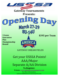 Get your USSSA Points!