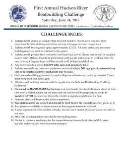 challenge scoring - Hudson River Maritime Museum