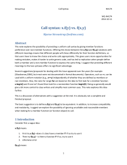 Call syntax: xf(y) vs. f(x,y) - open-std