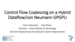 Control Flow Coalescing on a Hybrid Dataflow/von Neumann GPGPU