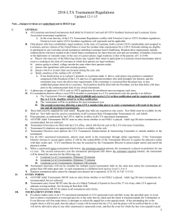 2007 LTA Tournament Regulations