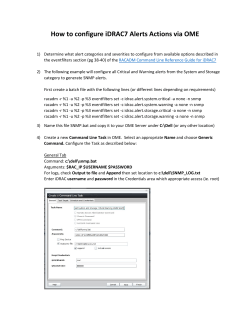 How to configure iDRAC7 Alerts Actions via OME