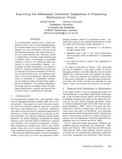 Exploiting the Addressee`s Inferential Capabilities in