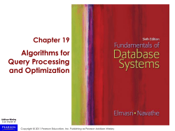 Query optimization - Personal Web Pages