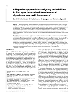 A Bayesian approach to assigning probabilities to fish