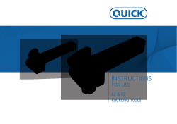 instructions - QUICK Tooling