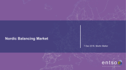 Nordic Balancing Market