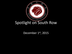 Spotlight on South Row - Chelmsford Public Schools