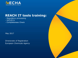 General_training_beginners - IUCLID