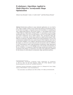 Evolutionary Algorithms Applied to Multi-Objective