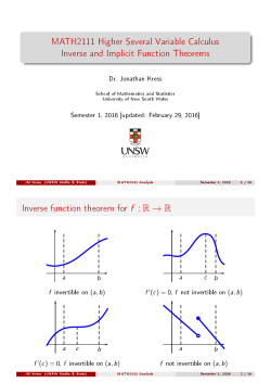 Inverse Function Theorem and Implicit Function Theorem