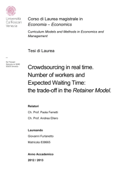 Crowdsourcing in real time. Number of workers and Expected