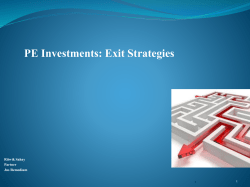Exit by Outright Sale