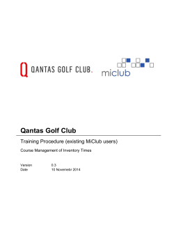 Tee times are listed to QGC via booing rules that