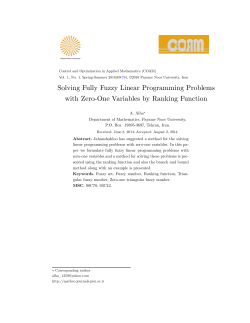 Solving Fully Fuzzy Linear Programming Problems with Zero