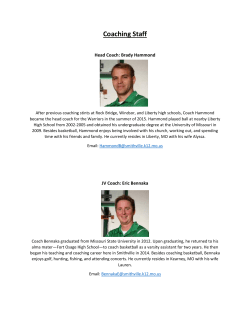 Coaching Staff - SMITHVILLE School District