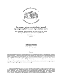 So, you want to trace your distributed system? Key design insights