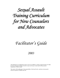 Rape crisis Centers recognize that regular training