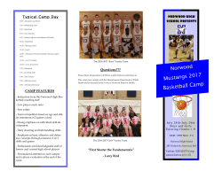 Norwood Mustangs 2017 Basketball Camp