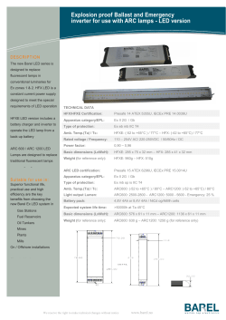 Explosion proof Ballast and Emergency inverter for use with ARC