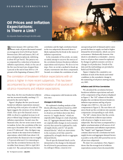 Oil Prices and Inflation Expectations