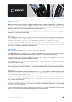 User`s manualGuideline Zero Suspension