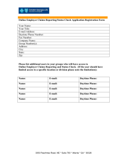 Online Employer Claims Reporting/Status Check