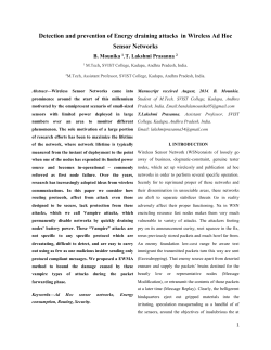 Detection and prevention of Energy draining attacks in