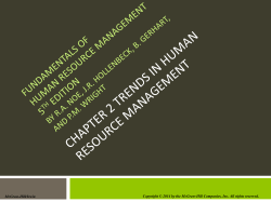 Chapter 002 Trends in Human Resource Management