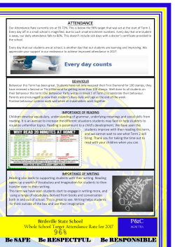 Newsletter End of Term 1 - Birdsville State School