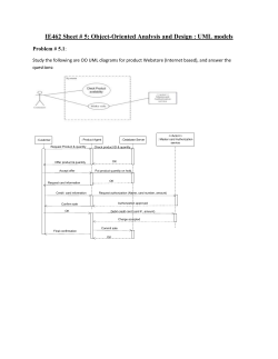 Sheet 5 OO UML