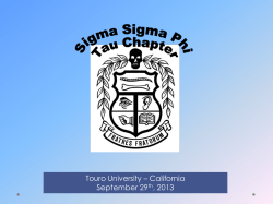 Faculty Advisor - Sigma Sigma Phi