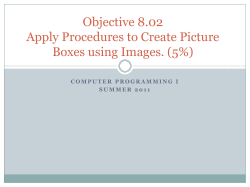 8.02 - Apply procedures to create picture boxes using images
