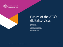 Future of the ATO*s digital services