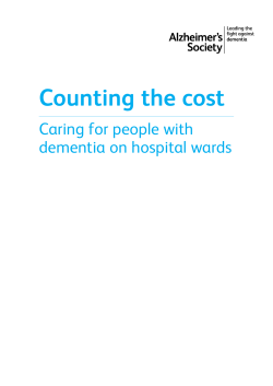 Alzheimer`s Society Counting the cost