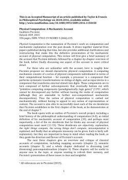 Physical computation: a mechanistic account