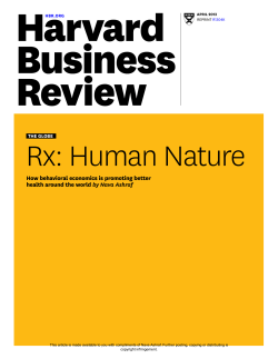 how behavioral economics is promoting better