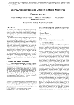 Energy, Congestion and Dilation in Radio Networks