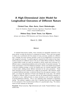 A High-Dimensional Joint Model for Longitudinal Outcomes of