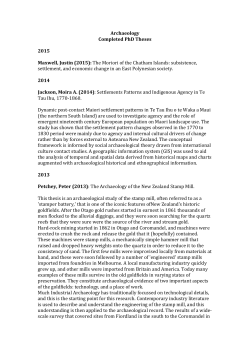 PhD Theses - University of Otago