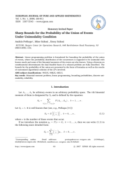 Sharp Bounds for the Probability of the Union of Events Under