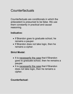 Counterfactuals